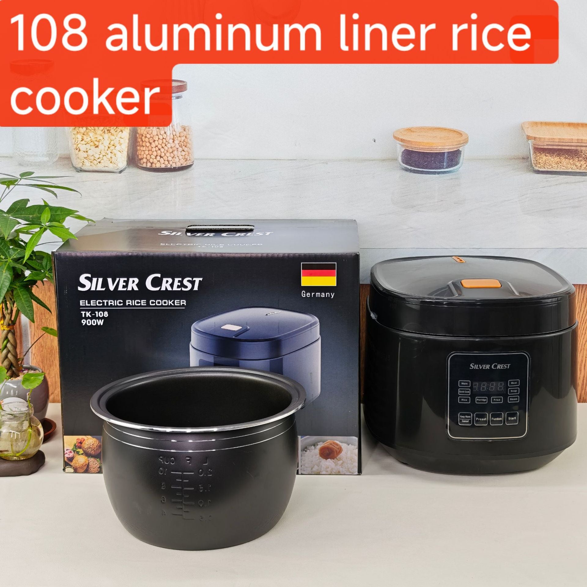 New Smart Touch Screen6L Electric Rice Cooker Household Multi-Functional Large Capacity Appointment Timed Rice Cooker Wholesale