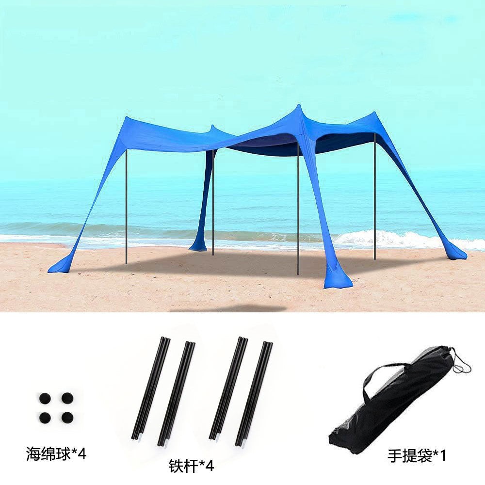 Outdoor Lawn Beach Lycra Canopy Tent Portable Lawn Camping Fishing Tent Outdoor Sun Protection Cooling Shade