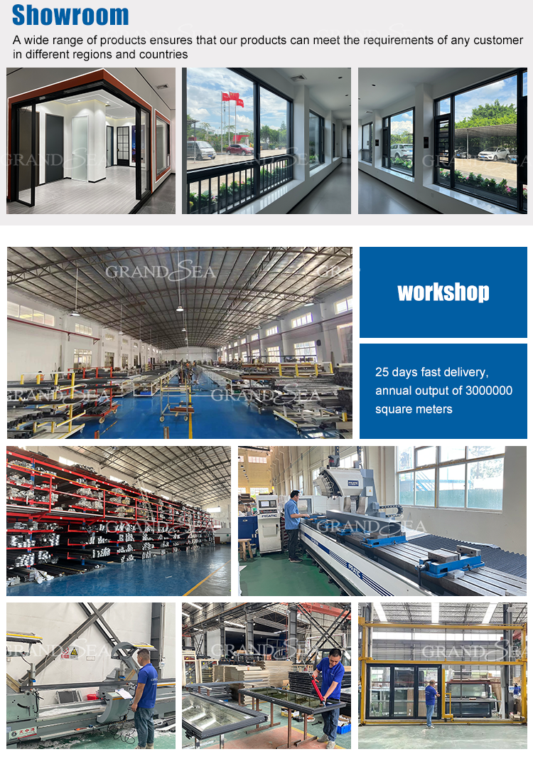 Hurricane Resistant Thermal Insulation Double Glazed Modern Exterior Door Modern Design Aluminum Lowe Glass Sliding Door