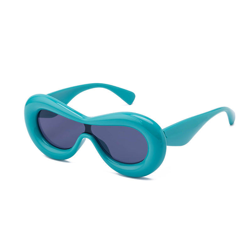 Europe and America Y2K Sunglasses for Women Trendy One-Piece Sunglasses Party Quirky Street Style Fashion Women's Glasses Wholesale