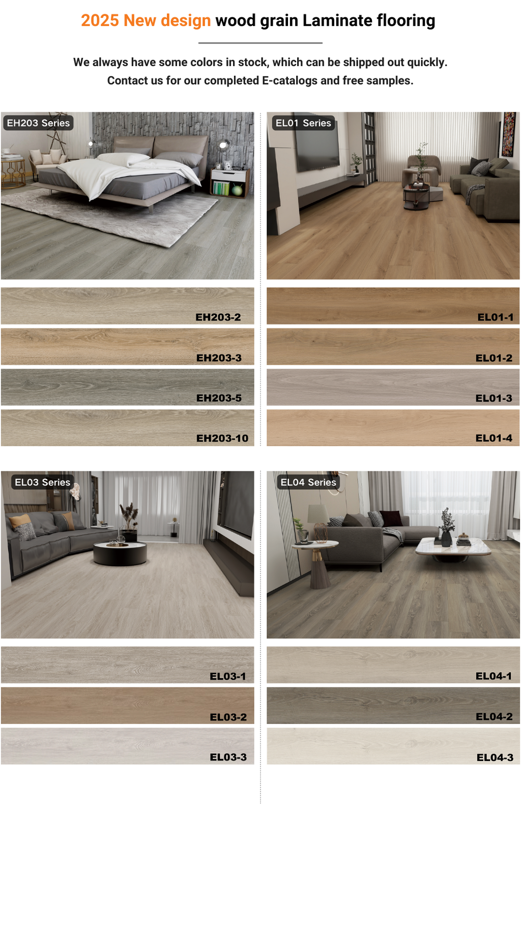 Hdf Light Grey Dark Brown Laminate Flooring