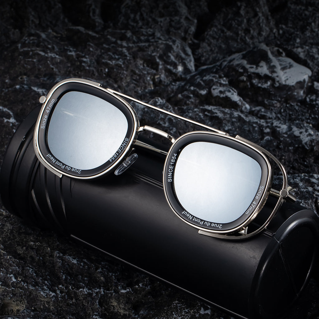 2025New Men's Sunglasses High-End Oval European and American Retro High-Grade Sunglasses for Men Driving