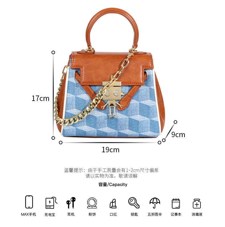 Internet Celebrity Kelly Small Square Bag for Women, Fashionable New Simple Handbag, Student Shoulder Crossbody Bag, Trendy Women's Bag Wholesale