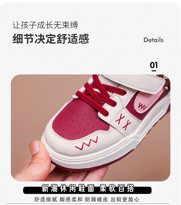 Fashion Doll Labubu Girls' Shoes Princess Shoes2025New Autumn Children's Soft Sole Casual Sports Shoes