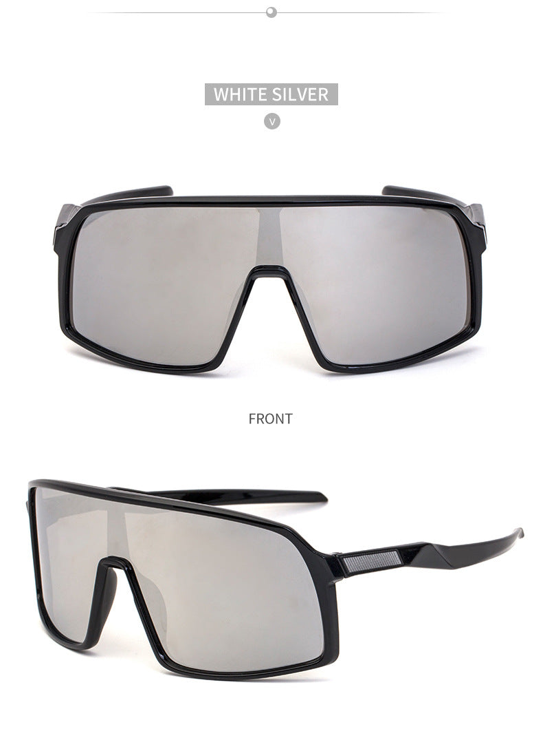 New Colorful Cycling Glasses for Men1998One-piece sunglasses European and American fashion outdoor sports sunglasses