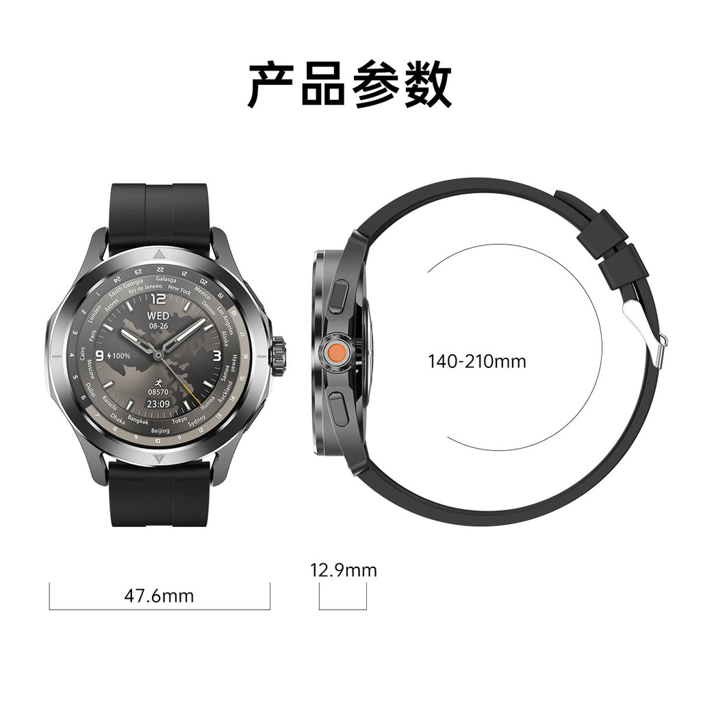 S4 Ultra Smart Watch Bluetooth Call True Heart Rate Step Count Sleep Monitoring Compass Motion Tracking Three-Proof