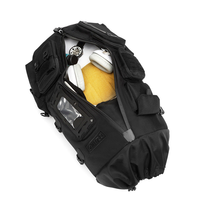 OZUKO Basketball Backpack Men's Large Capacity Waterproof Backpack Sports Bag Multifunctional Outdoor Trendy Brand Backpack