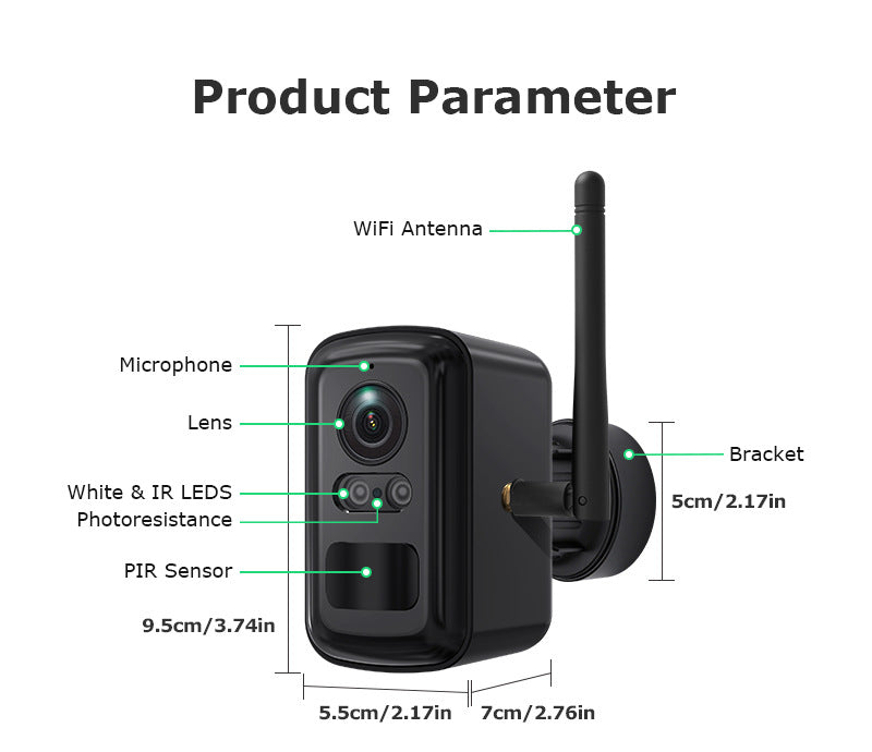 Solar Energy WiFi Relay Monitoring Set Outdoor Camera Full Color Night Vision Remote Mobile Phone Monitoring Special