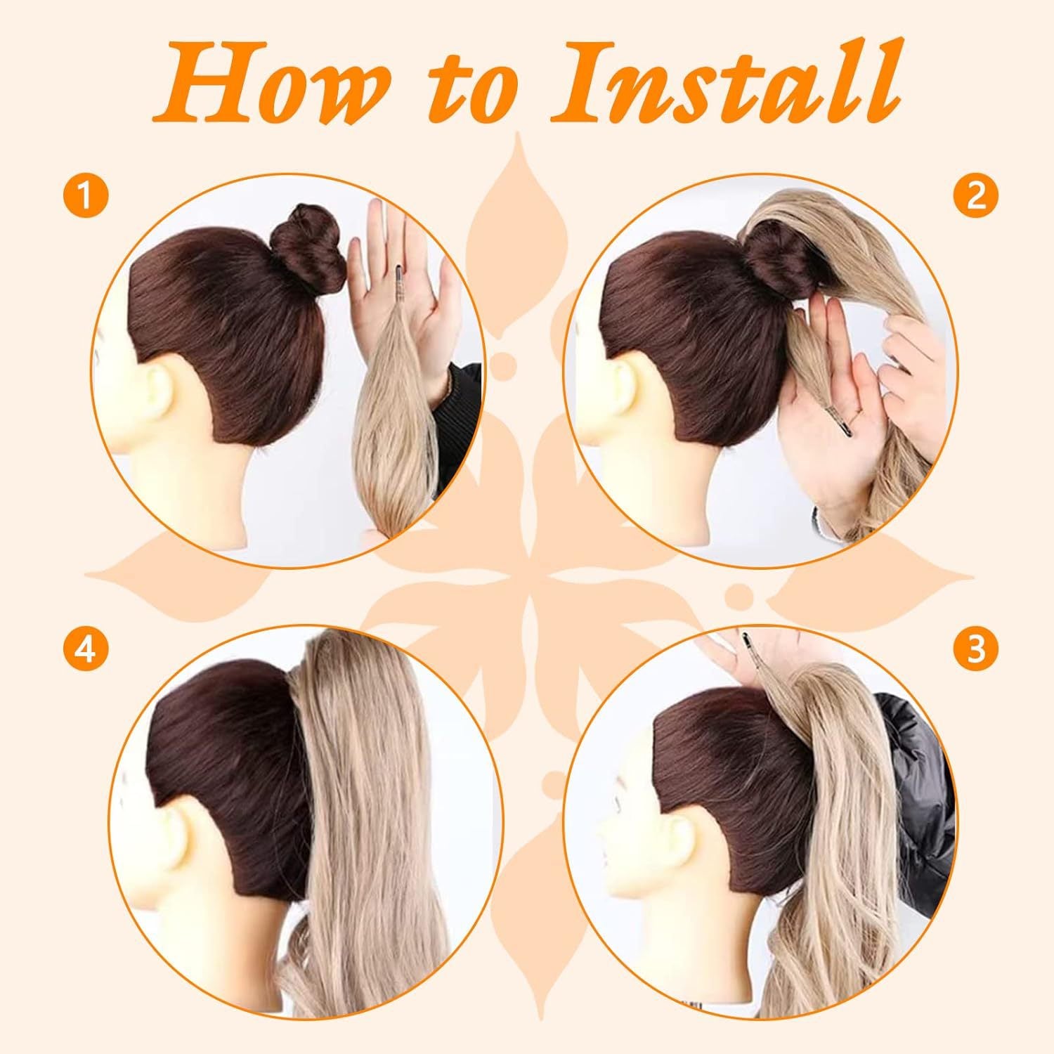 32Inch European and American Style Wig Ponytail for Women Wrap-around Ponytail Magic Wand Ponytail Wand Hair Ponytail