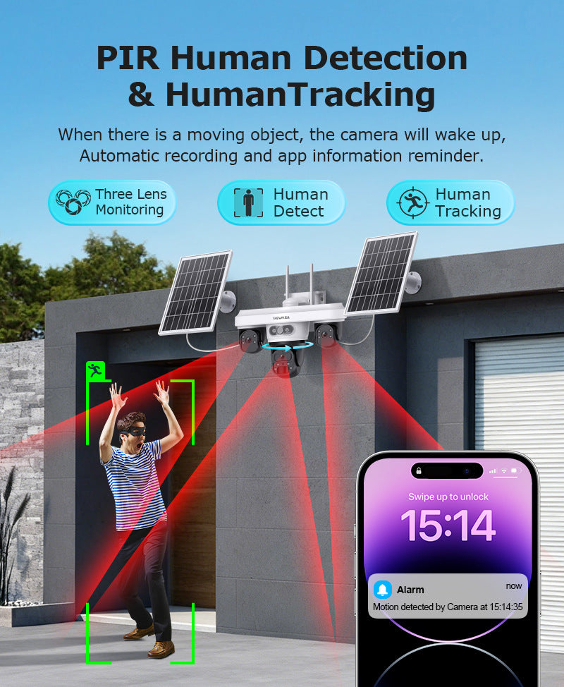 AOV Solar Camera Trinocular Solar Camera9MP High Definition Full Color AOV New Camera Product