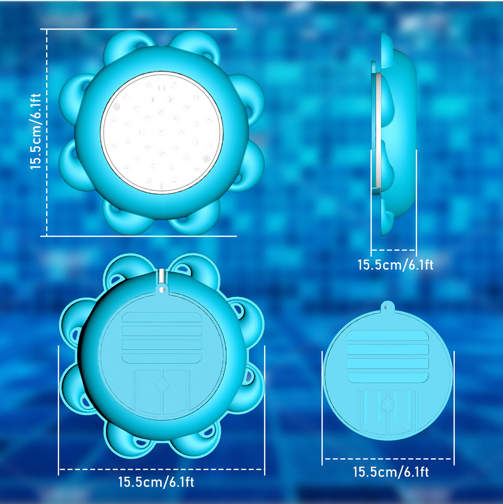 Bluetooth Pool Light IP68Waterproof Underwater Light LED Atmosphere Light Underwater Light Outdoor Hanging Pool Light
