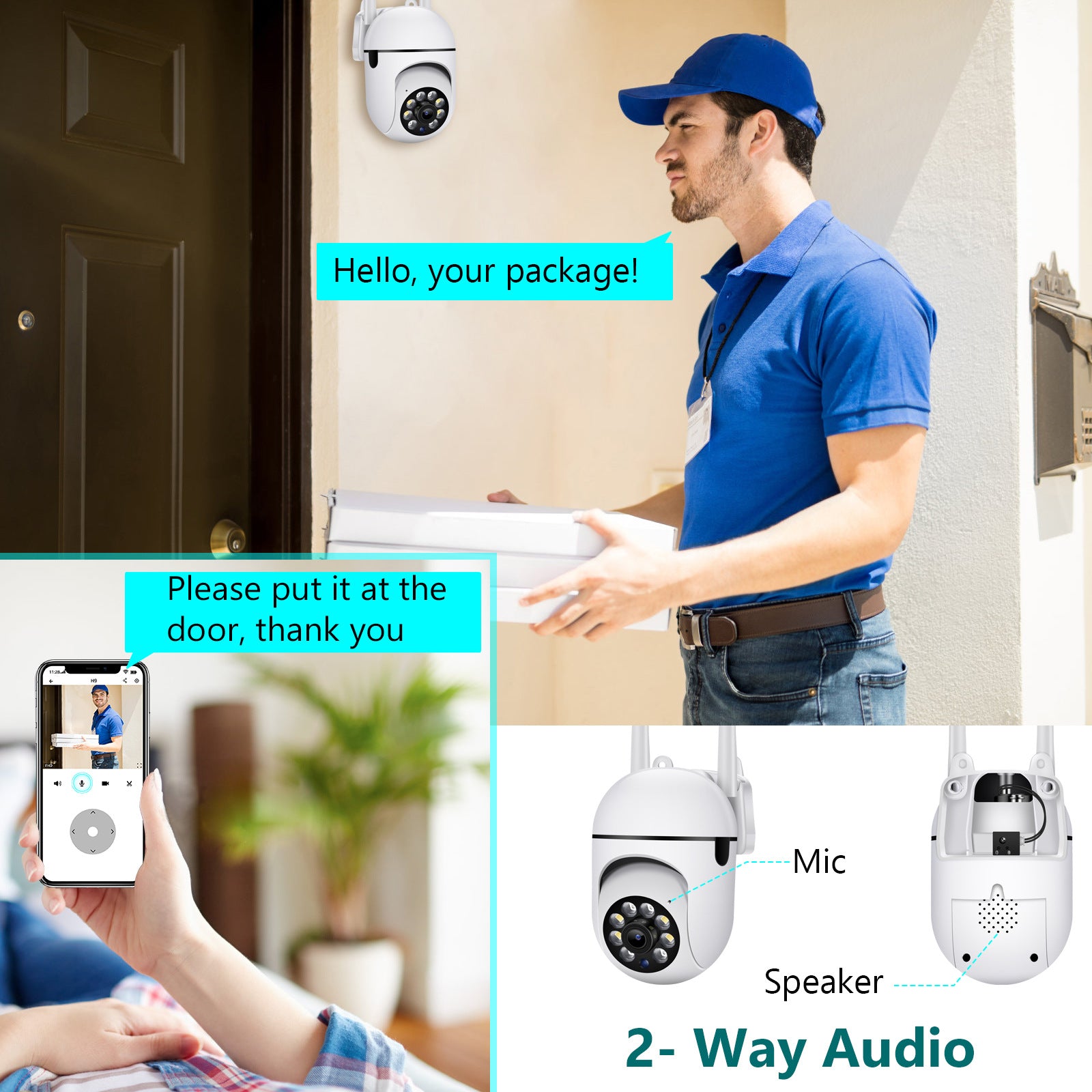 Minions Surveillance Dome Camera Factory direct sales dual antenna mount wireless camera for indoor home use WiFi Ball Machine