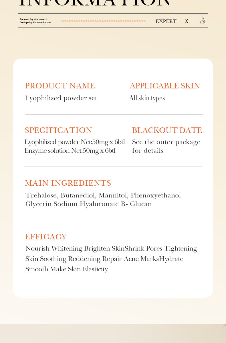 Oligopeptide Freeze-Dried Powder Set BIOAOUA Hydrating Moisturizing Nourishing Skin Care Wholesale for  Trade