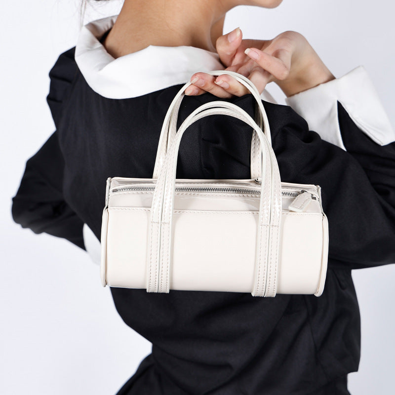 Korean Style Underarm Bag for Women, New Versatile Single Shoulder Fashionable High-End Korean Version Casual Soft Handheld Cylindrical Women's Bag