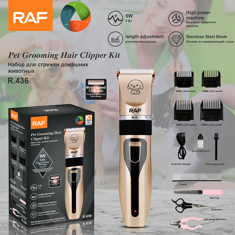 RAF European Standard Hair Clipper Electric Trimmer Haircut Tool Haircut Set