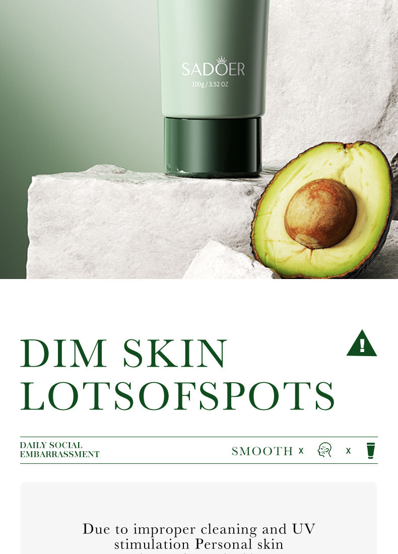 Avocado Skincare Set SADOER Cleansing, moisturizing and moisturizing six-piece set  foreign trade wholesale