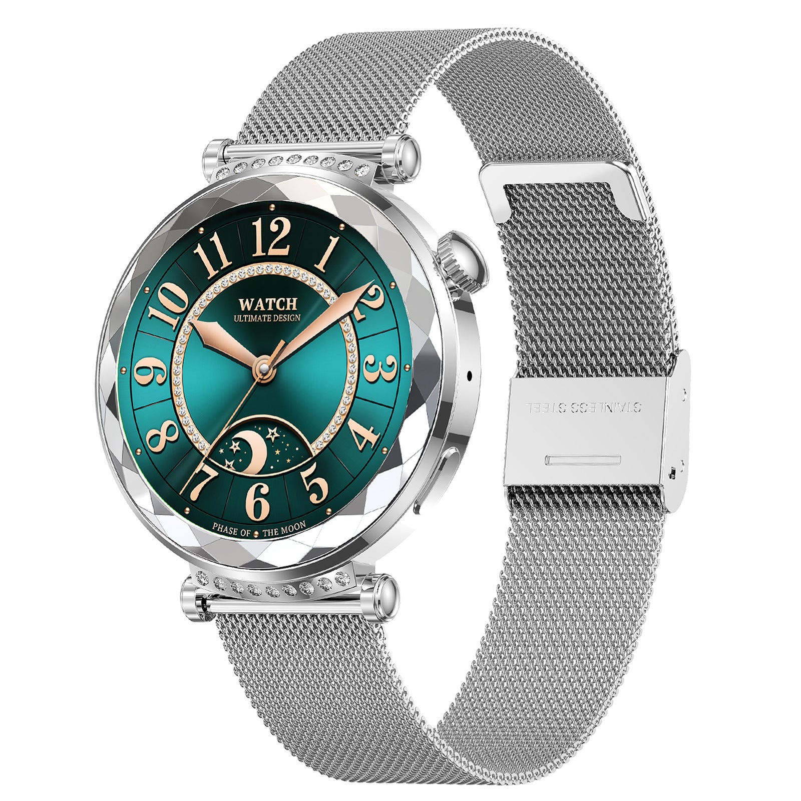 HK88Smart Watch1.19inch Bluetooth Call True Heart Rate Pedometer Sleep Monitor Women's Sports Watch