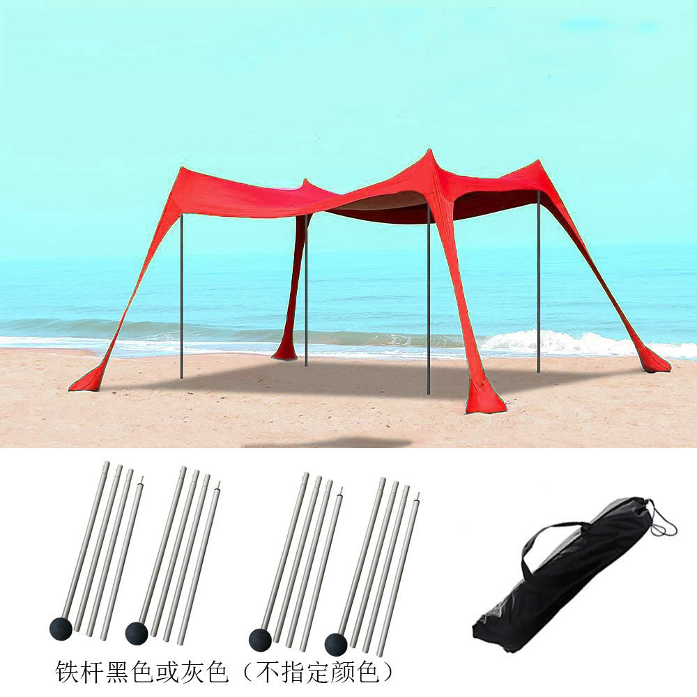 Outdoor Lawn Beach Lycra Canopy Tent Portable Lawn Camping Fishing Tent Outdoor Sun Protection Cooling Shade