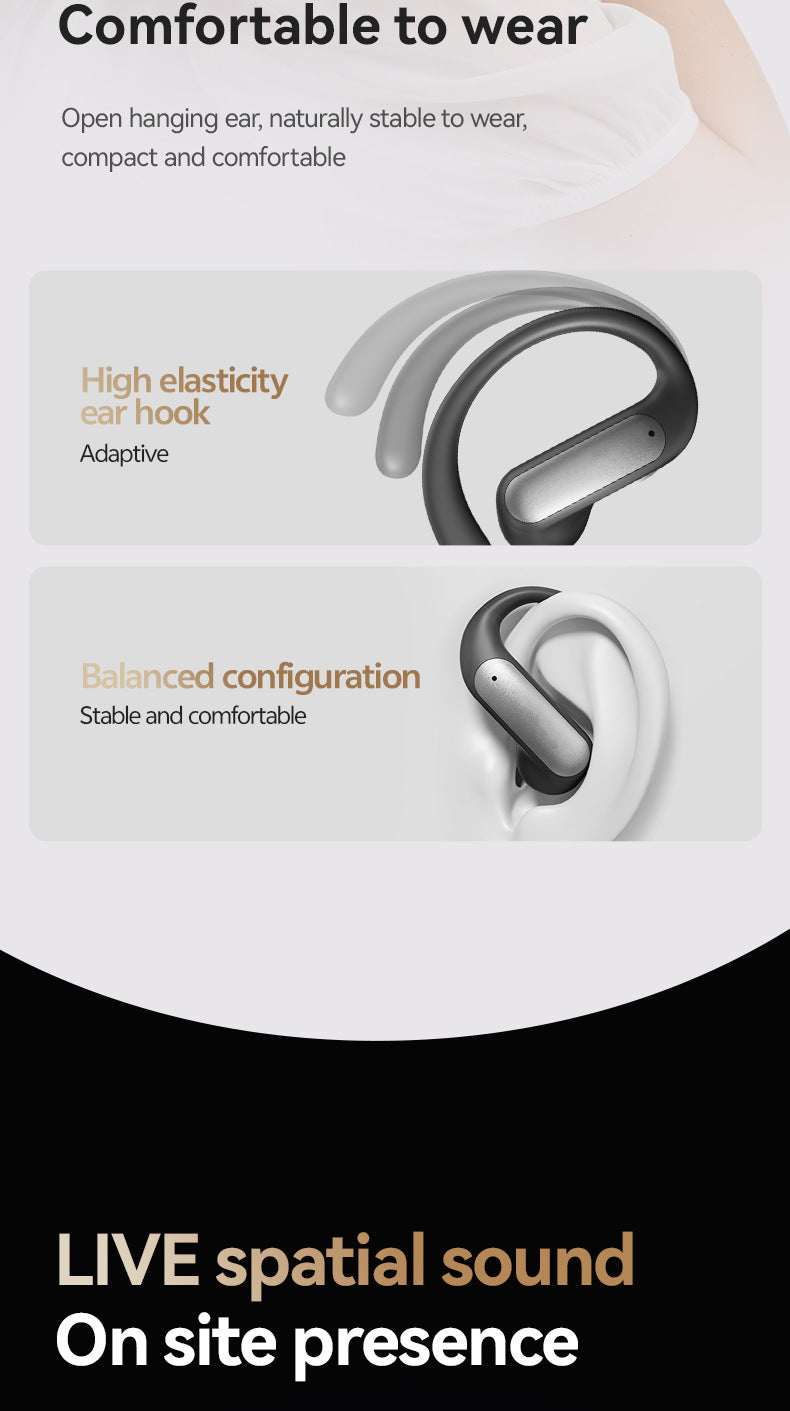 2025Popular M130Ear-mounted, non-in-ear, ultra-long battery life, high appearance value wireless Bluetooth earphones