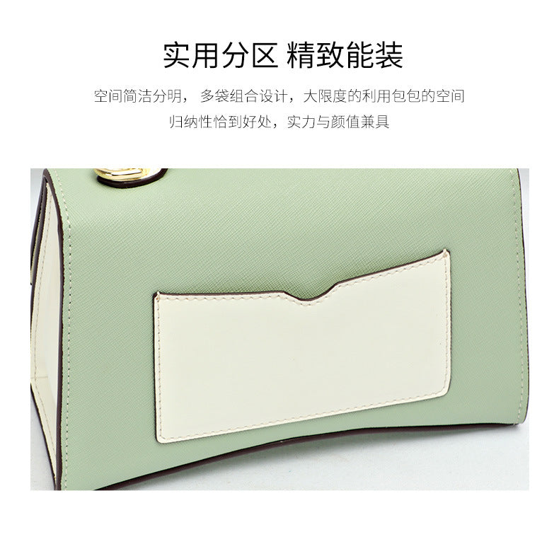 New Summer Korean Fashion Simple Kelly Bag Women's Single Shoulder Crossbody Small Bag Elegant Personality Small Square Bag