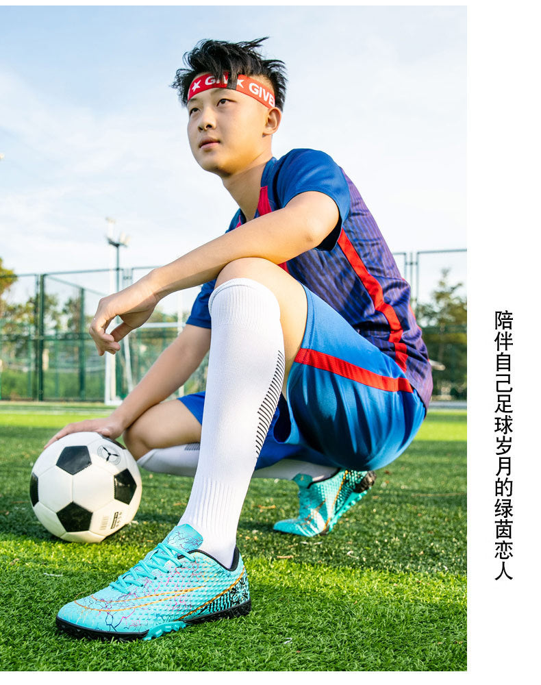 New professional football shoes for men and women AG Spike TF Broken Nail Youth Student Grassland Competition Training Shoes