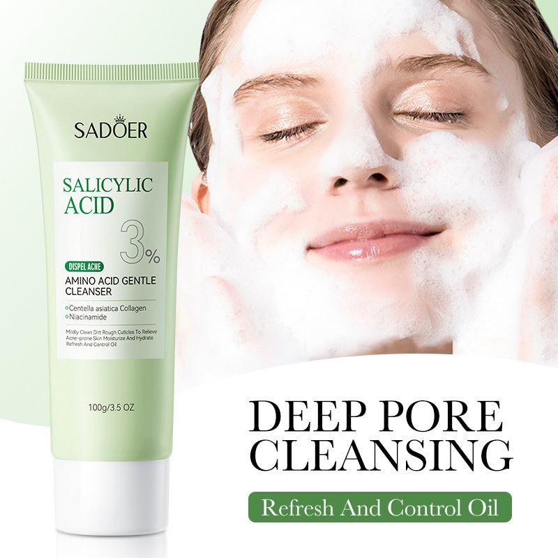 Salicylic Acid Skincare Series SADOER Anti-acne Amino Acid Moisturizing and Hydrating Skin Care Products  Foreign Trade Approval