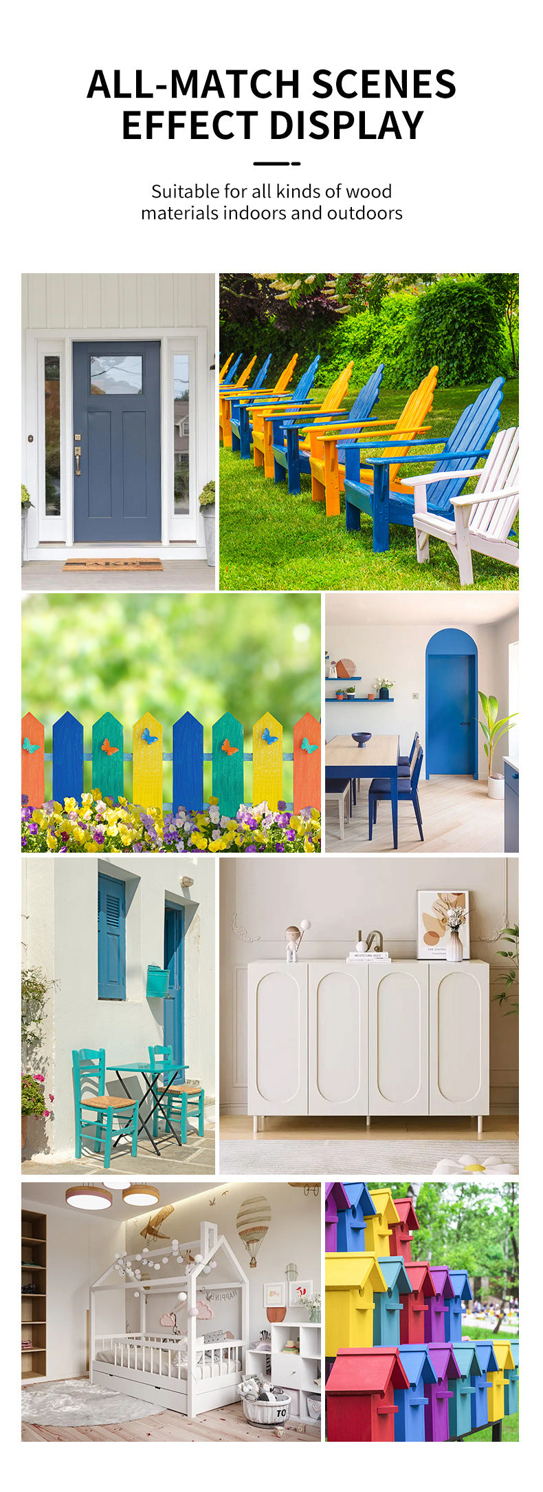 New Product Brush Paint Water-Based Wood Paint Furniture Renovation Bedside Table Wood Coating Paint Renovation Magic Tool