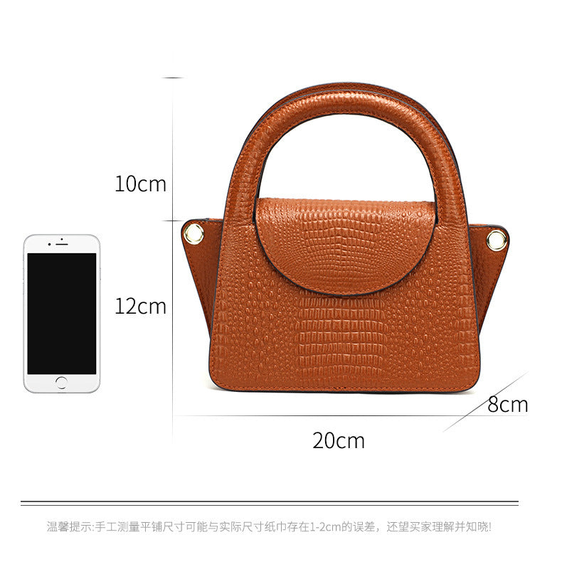 Spring and Autumn New Retro Women's Bag Trendy Fashionable Unique Niche Versatile Crossbody Bag Casual Single Shoulder Small Square Bag