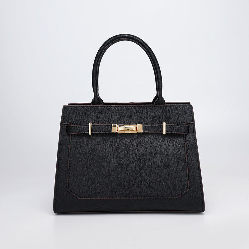 New Fashion Trendy Textured Kelly Bag for Women, Simple and Versatile European and American Style, Shoulder, Crossbody, and Handbag