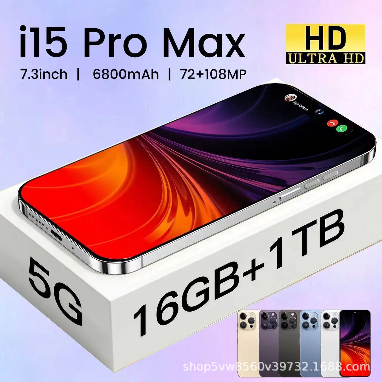 Activity Price New Smart All-in-One Device i15 ProMAX Mobile Phone16+1T Source Factory Straight Hair