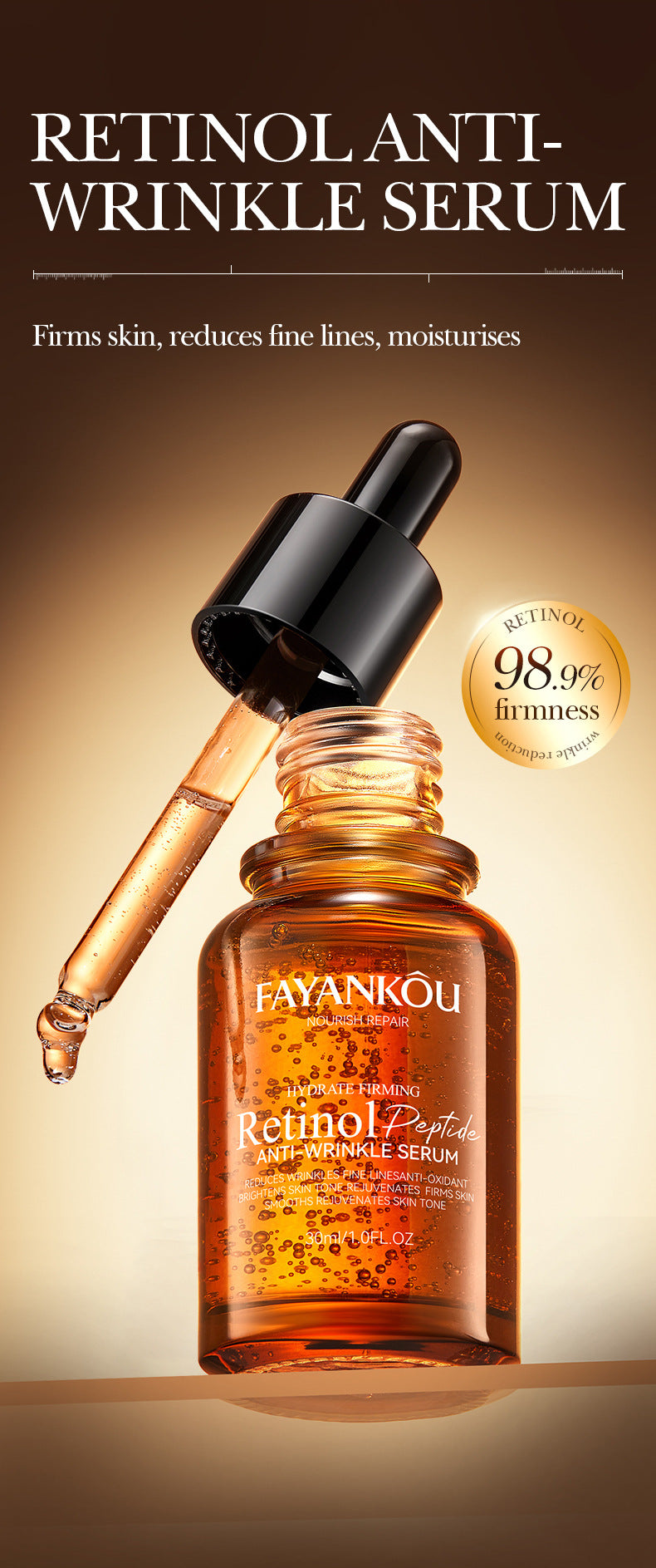 Retinol Peptide Skincare Series  FAYANKOU Amino Acid Facial Cleanser  Wholesale