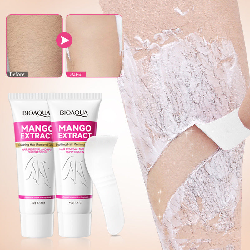 Mango Soothing Hair Removal Cream40g BIOAOUA Non-irritating Underarm Hair Removal Cream  Wholesale