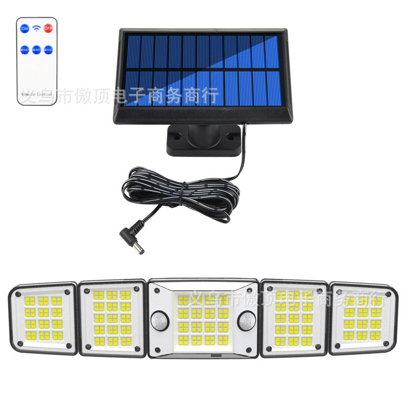 Solar Light Outdoor Garden Light Human Body Sensing Split Street Light Waterproof Wall Garden Garage Lighting Wall Light