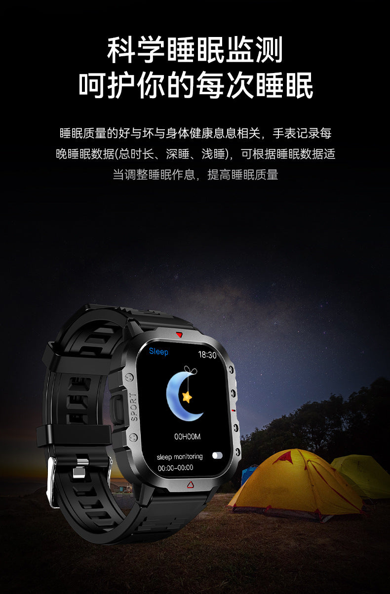 H11Smart Watch2.01inch Bluetooth Call Heart Rate Blood Sugar Smart Island Message Reminder Three-Proof Sports