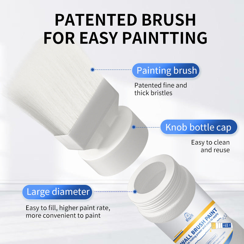Interior Wall Paint White Wall Brush Paint Water-Based Odorless Latex Paint Wall Renovation Household Paint Wall Repair