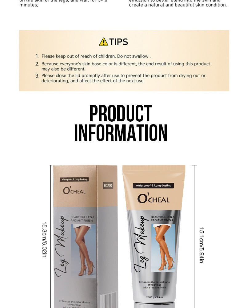 tk Leg Beauty Cream Concealer Moisturizing Cream100g Nude Feel Stockings Leg Body Concealer Stage Makeup Special Foundation Cream