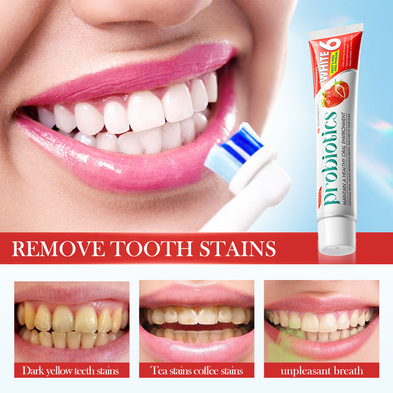 Plant Fruit Probiotic Toothpaste SADOER Oral Whitening Teeth Gum Care Toothpaste  Wholesale