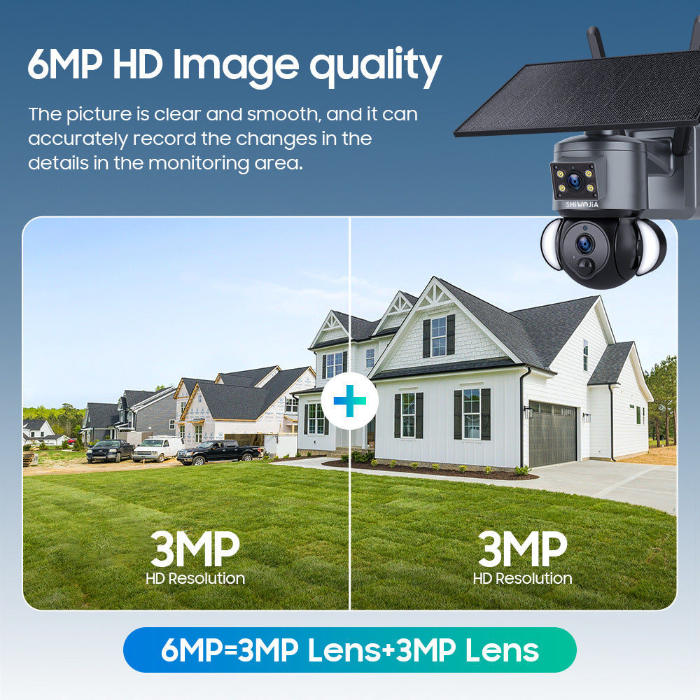 Exclusive Supply AOV Low Power Consumption All Day Recording Surveillance4G Hd600MP Solar-powered Gun Ball Linked Camera