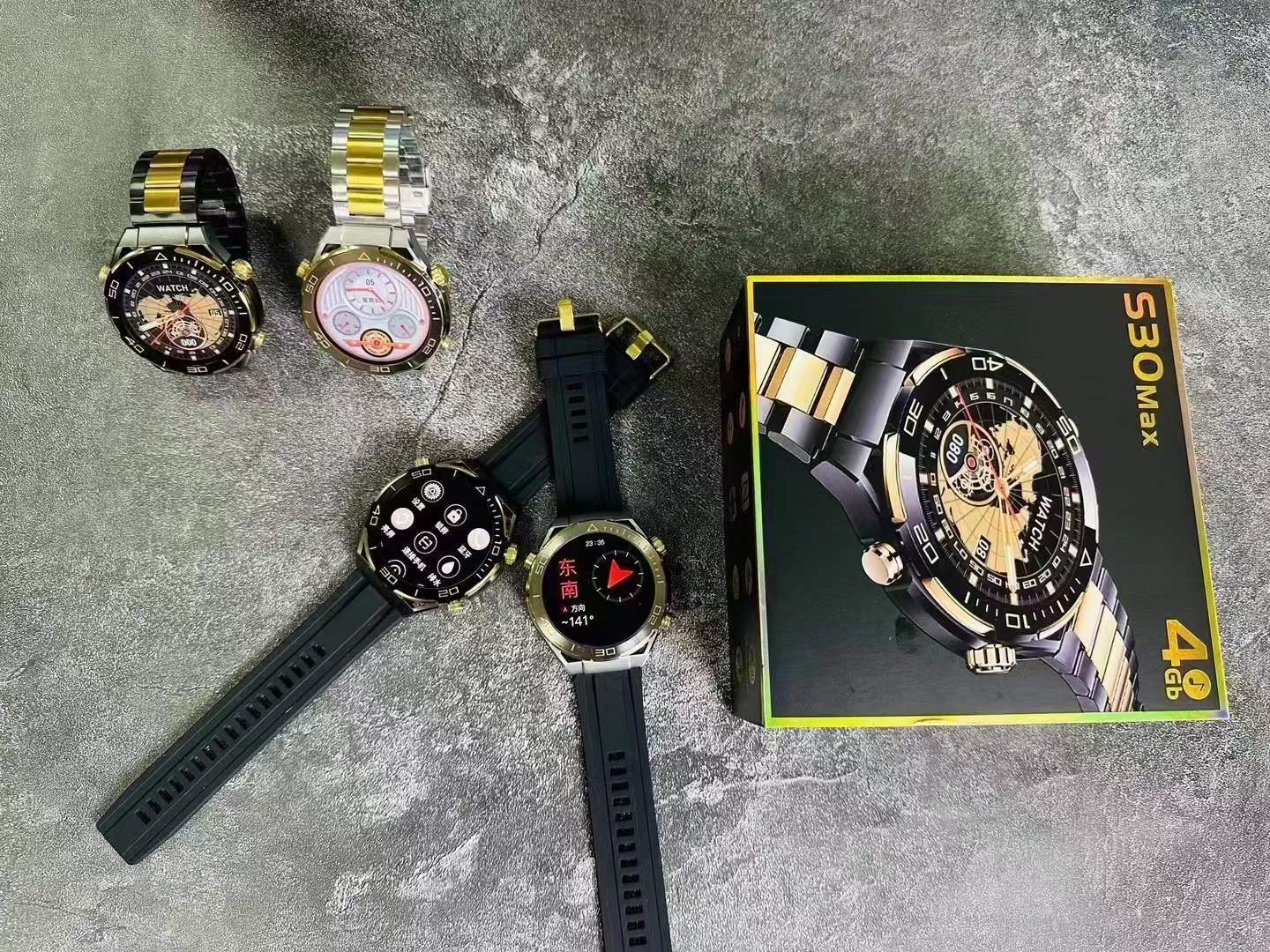 S30 Max Smart Watch1.52inch Bluetooth Call Heart Rate Step Count Sleep Monitoring Local Photo Album+Music