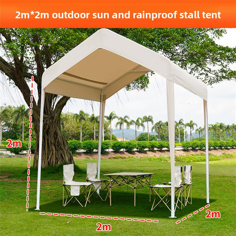 Customizable Advertising Internet Celebrity Tent for Night Market Stall Use, Four-Corner Rain Shelter, Sun Protection Car Tent, Outdoor Commercial Sunshade