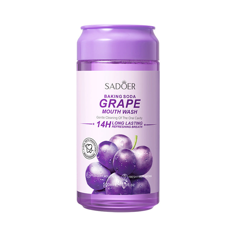 Fruit Mouthwash SADOER Fresh Orange Baking Soda Tooth Stain Remover Mouthwash Bottle Cross-Border Wholesale