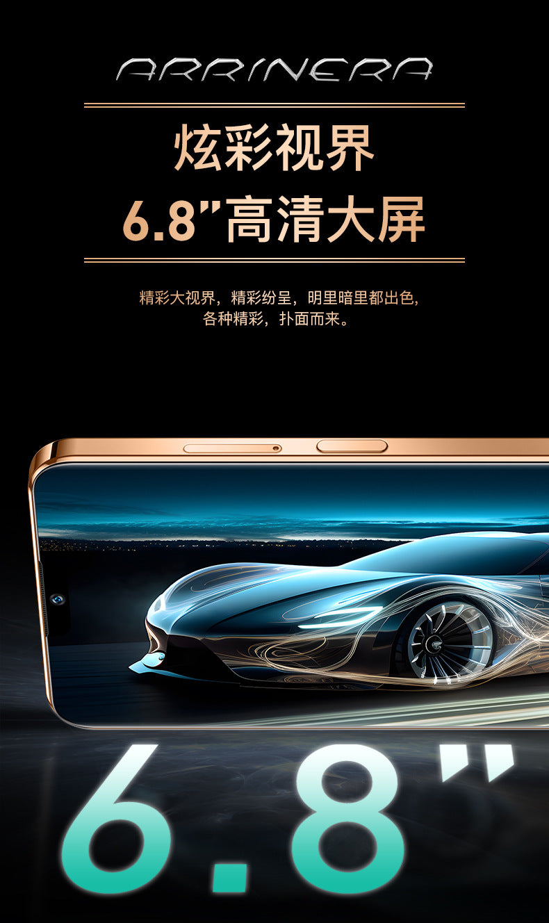 2025New U25Smartphone5G Mobile Phone6.517Inch Water Drop Screen Factory Direct Wholesale