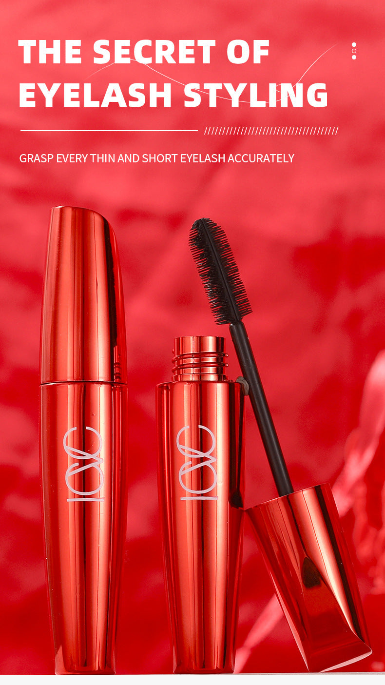 European Beauty Makeup Volumizing Curling Mascara Large Brush Head Dense Lengthening Waterproof Smudge-proof Mascara Makeup