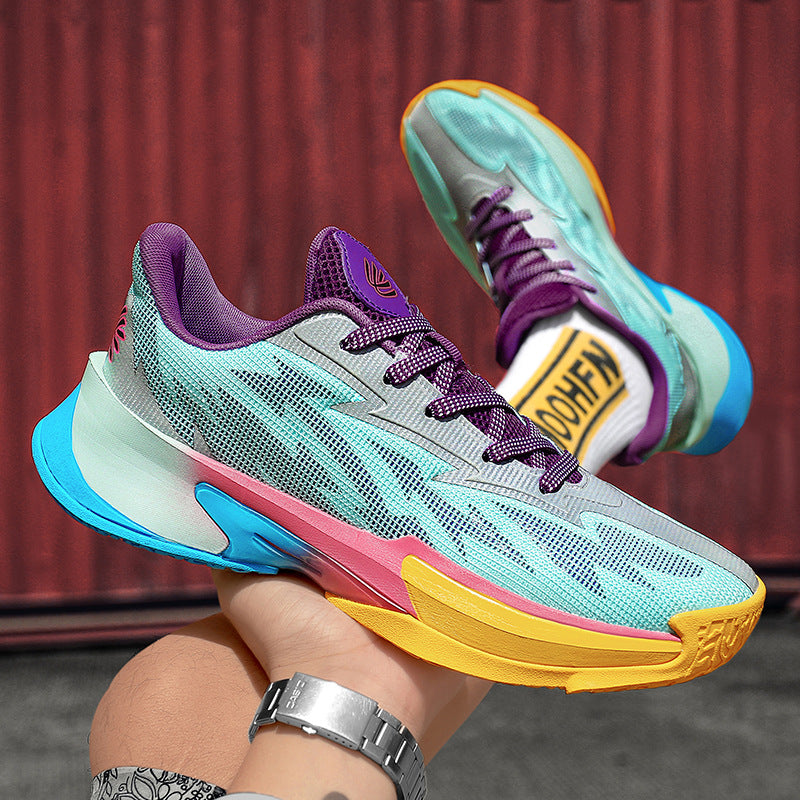 Basketball Shoes New Mesh Breathable Anti-Slip Practical Cushioning Rebound Sneakers Fashion Trend Lightweight Sports Shoes