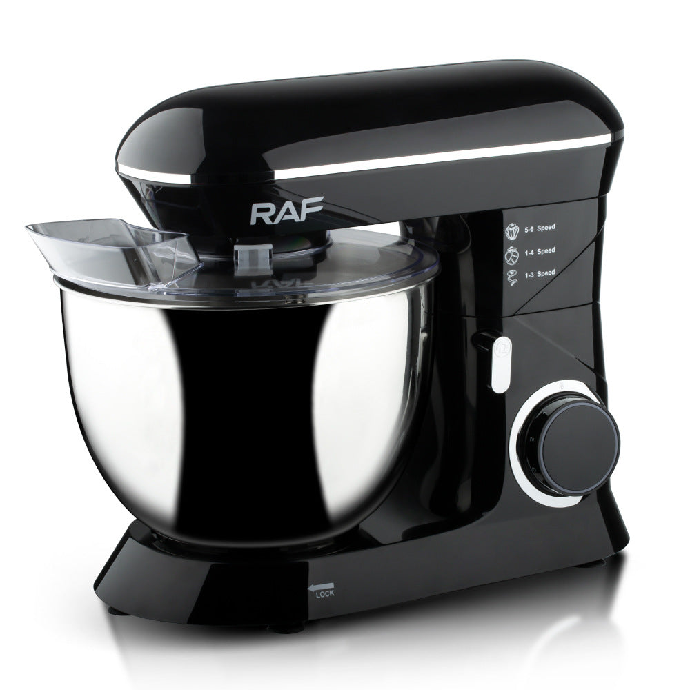 RAF European Standard Household Multifunctional Kitchen Machine Stainless Steel Bowl High Power Dough Mixer Egg Beater Whisk Mixer