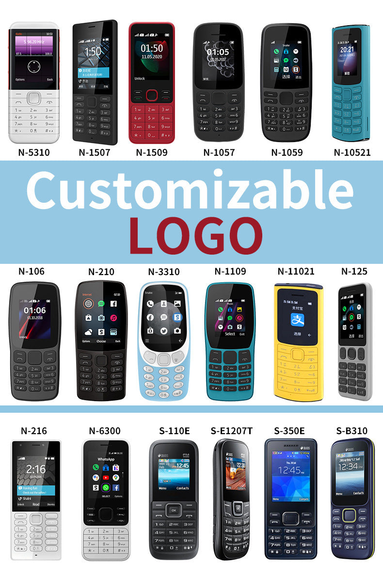 Exclusive Supply H130Wholesale Elderly Cell Phones, Feature Phones with Loud Volume and Long Battery Life, Backup Phones for Students