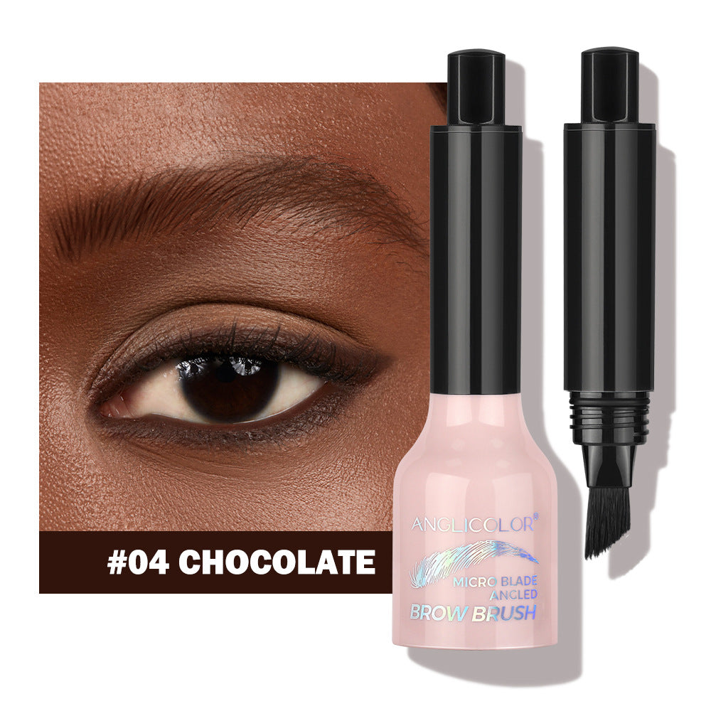 Hot-Selling Eyebrow Dye Cream Large Brush Head Eyebrow Hairline Multi-Use Smudge-Proof Makeup Press Wild Eyebrow Pencil
