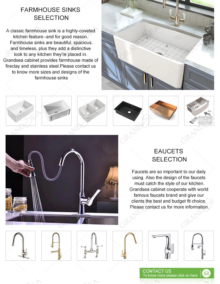 Ready to Assemble Luxury Kitchen Cabinet Modern Kitchen Cabinet Kitchen Furniture Set