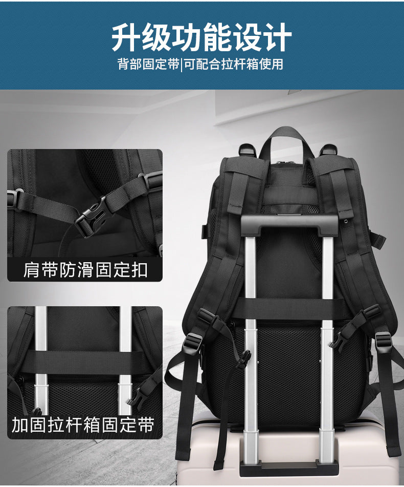 Korean Style Backpack Trendy Brand Laptop School Bag Lightweight Large Capacity Water-Resistant Commuter Bag for Middle and High School Students and College Students