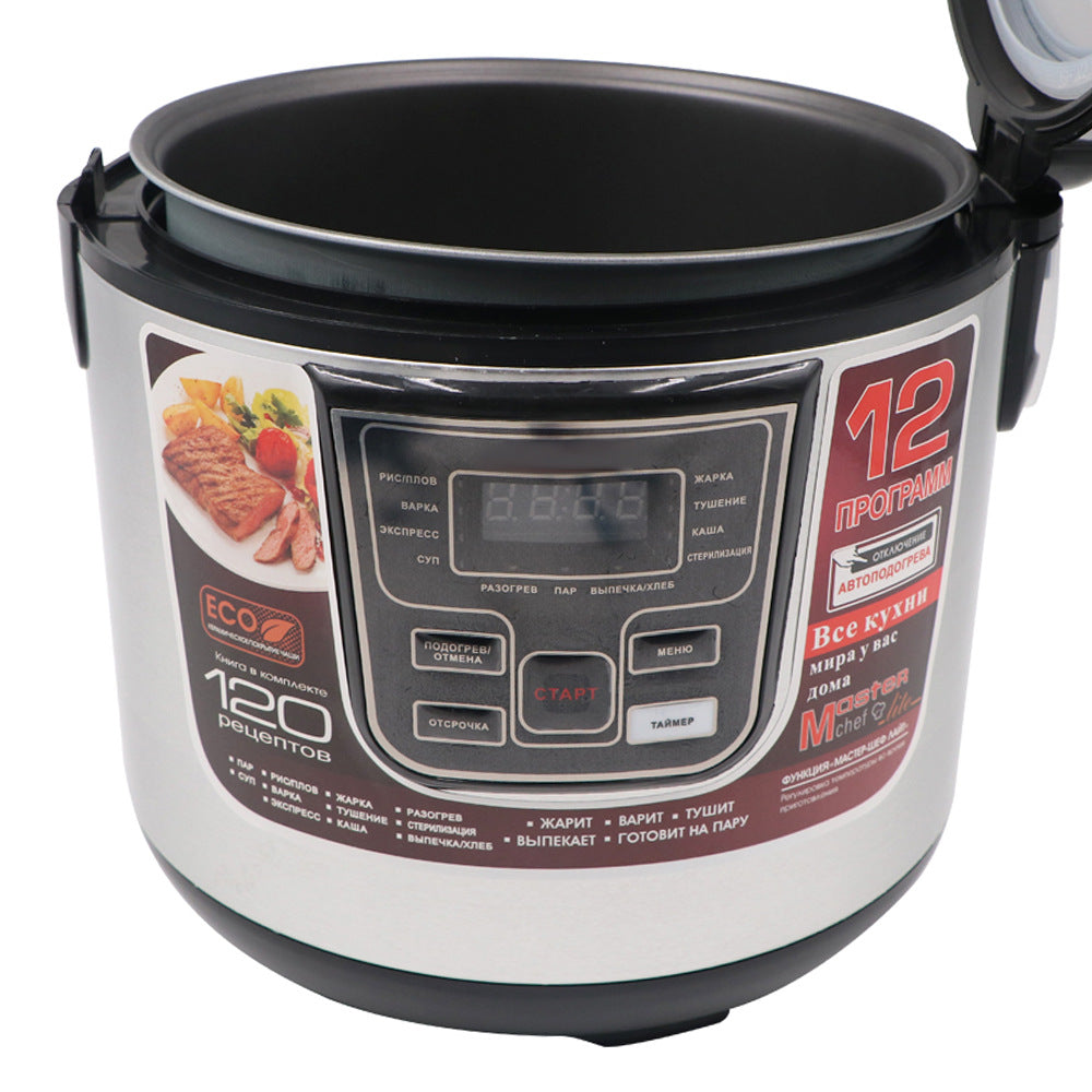 RAF European Standard Rice Cooker Smart6L Fully Automatic Health-Preserving Household Stainless Steel Rice Cooker Multi-Functional